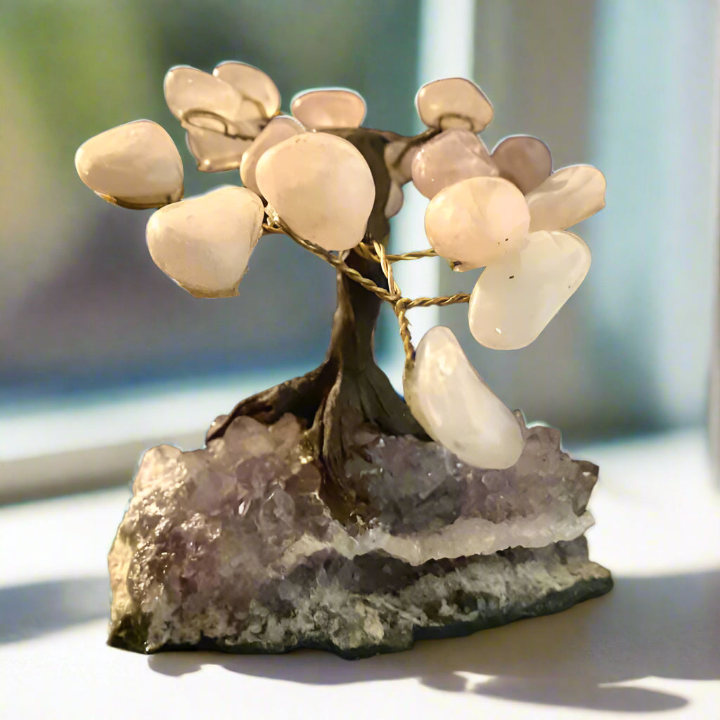 Rose Quartz Bonsai Gem Tree