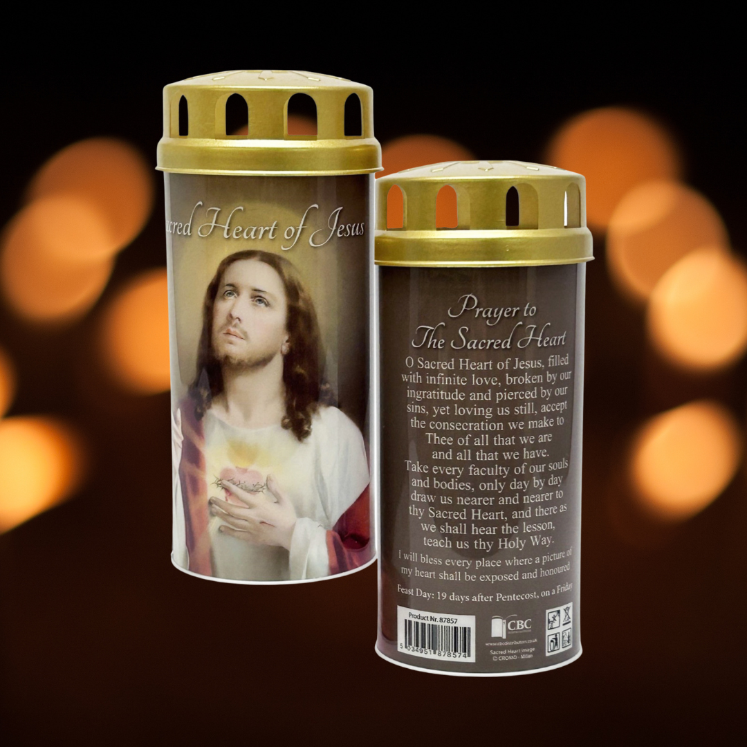 Sacred Heart of Jesus LED Devotional Candle