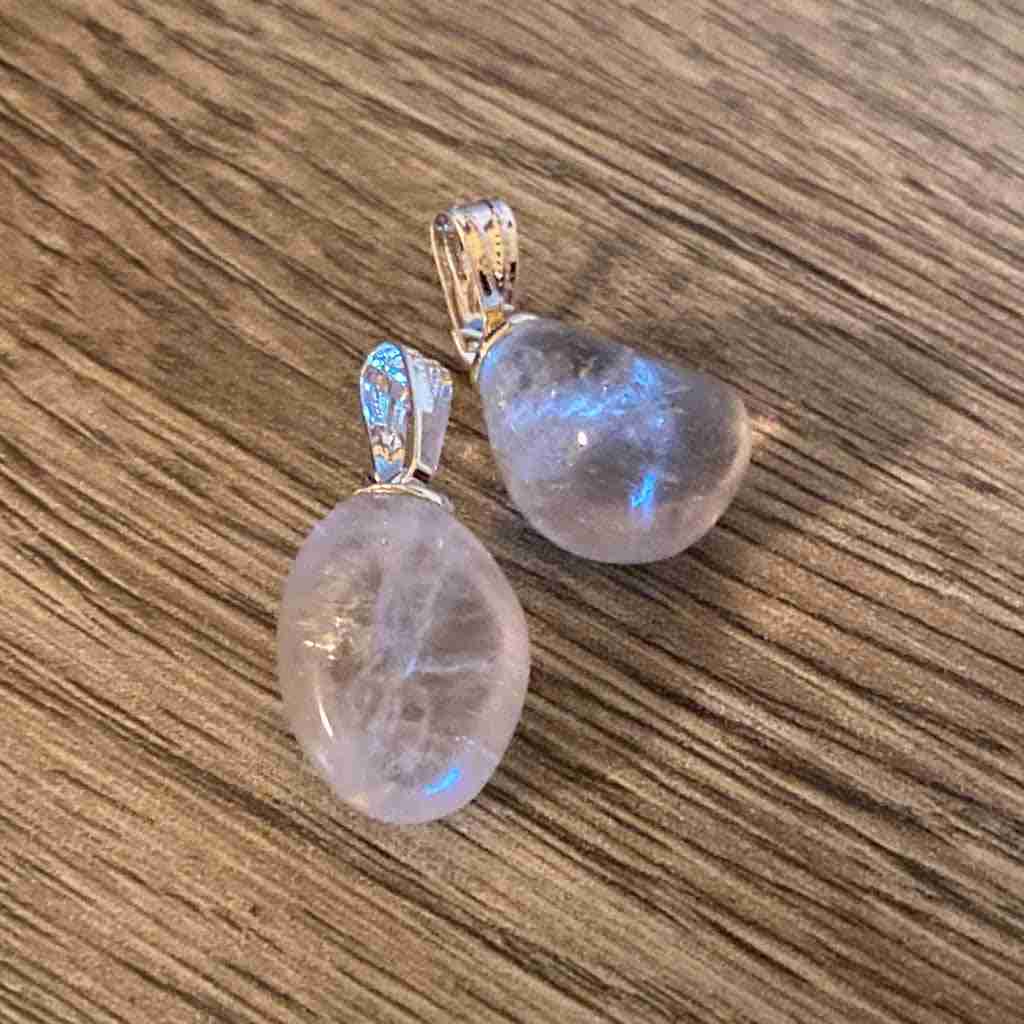 Smoky Quartz Tumbled Stone Pendant