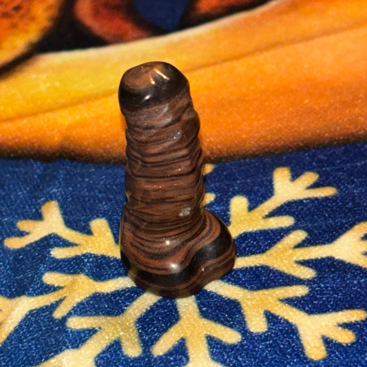 Banded Jasper Phallus Carving