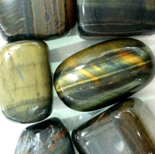 Blue Tiger Eye Tumbled Stone