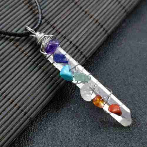 Clear Quartz Chakra Pendant