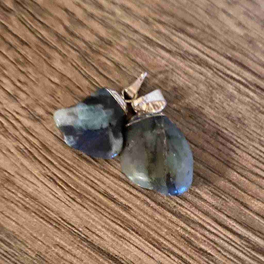 Emerald Tumbled Stone Pendant