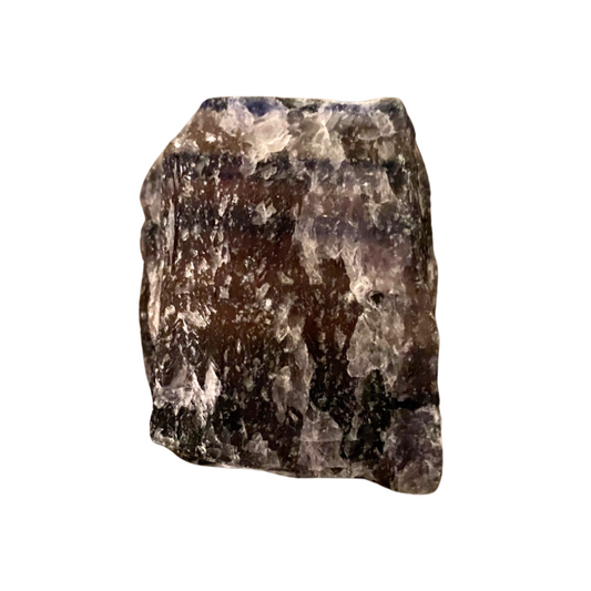 Banded Purple Rough Fluorite