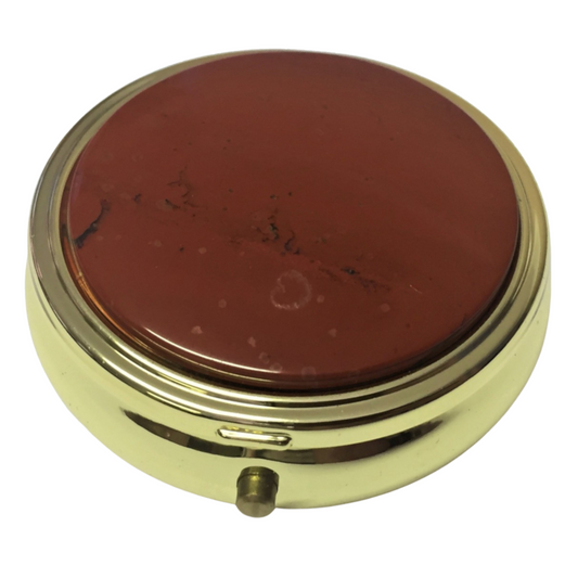 Red Jasper Pill Box