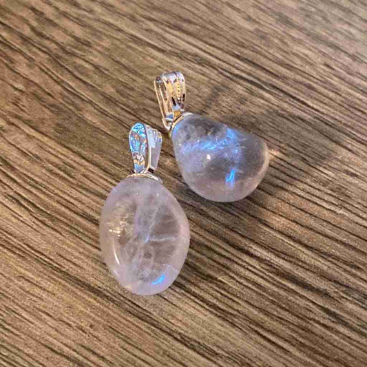 Smoky Quartz Tumbled Stone Pendant