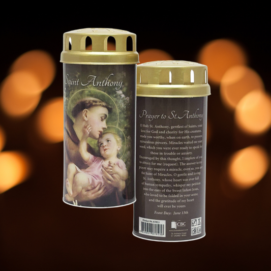 St Anthony LED Devotional Candle