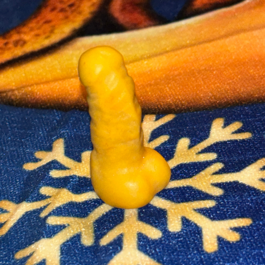 Yellow Jasper Phallus Carving