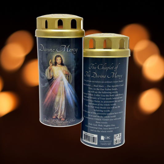 Divine Mercy LED Devotional Candle