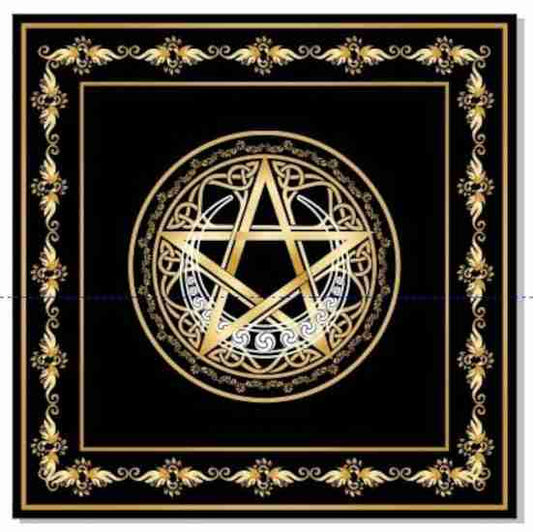 Pentacle Moon Altar Cloth